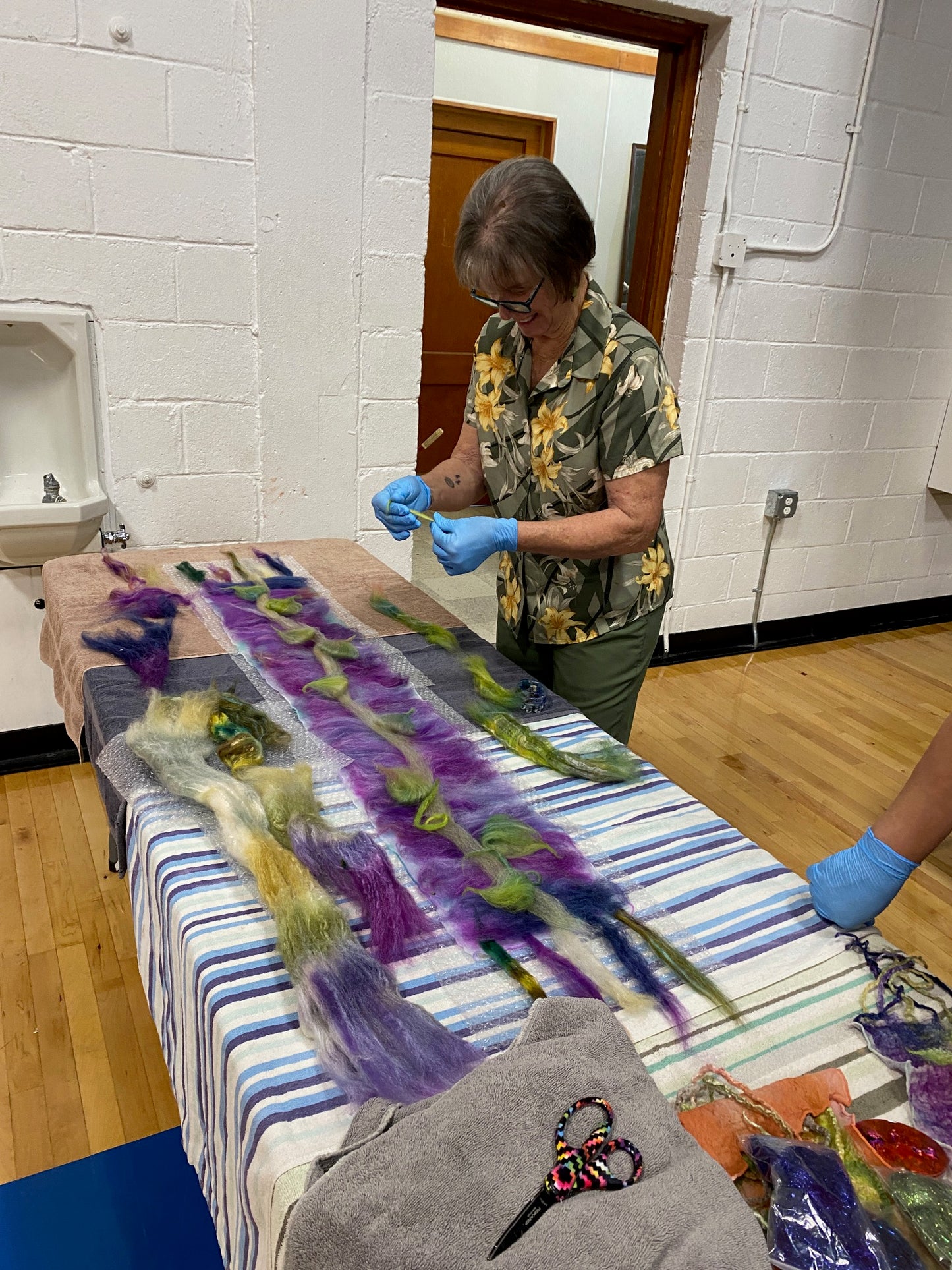 Dyeing to Nuno Felt - Anna Anderson